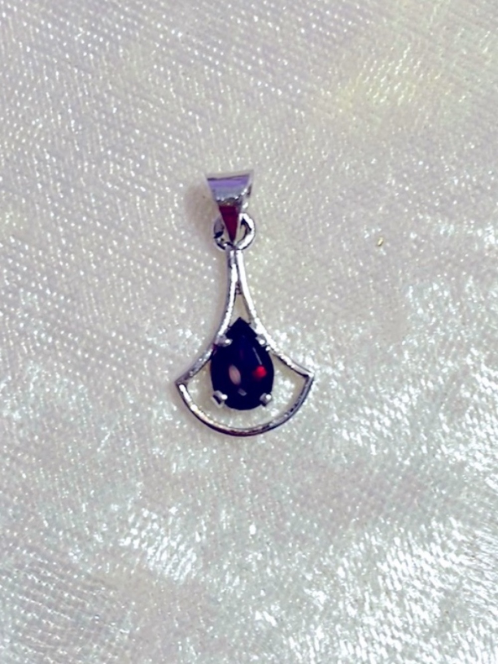 January birthstone pendant